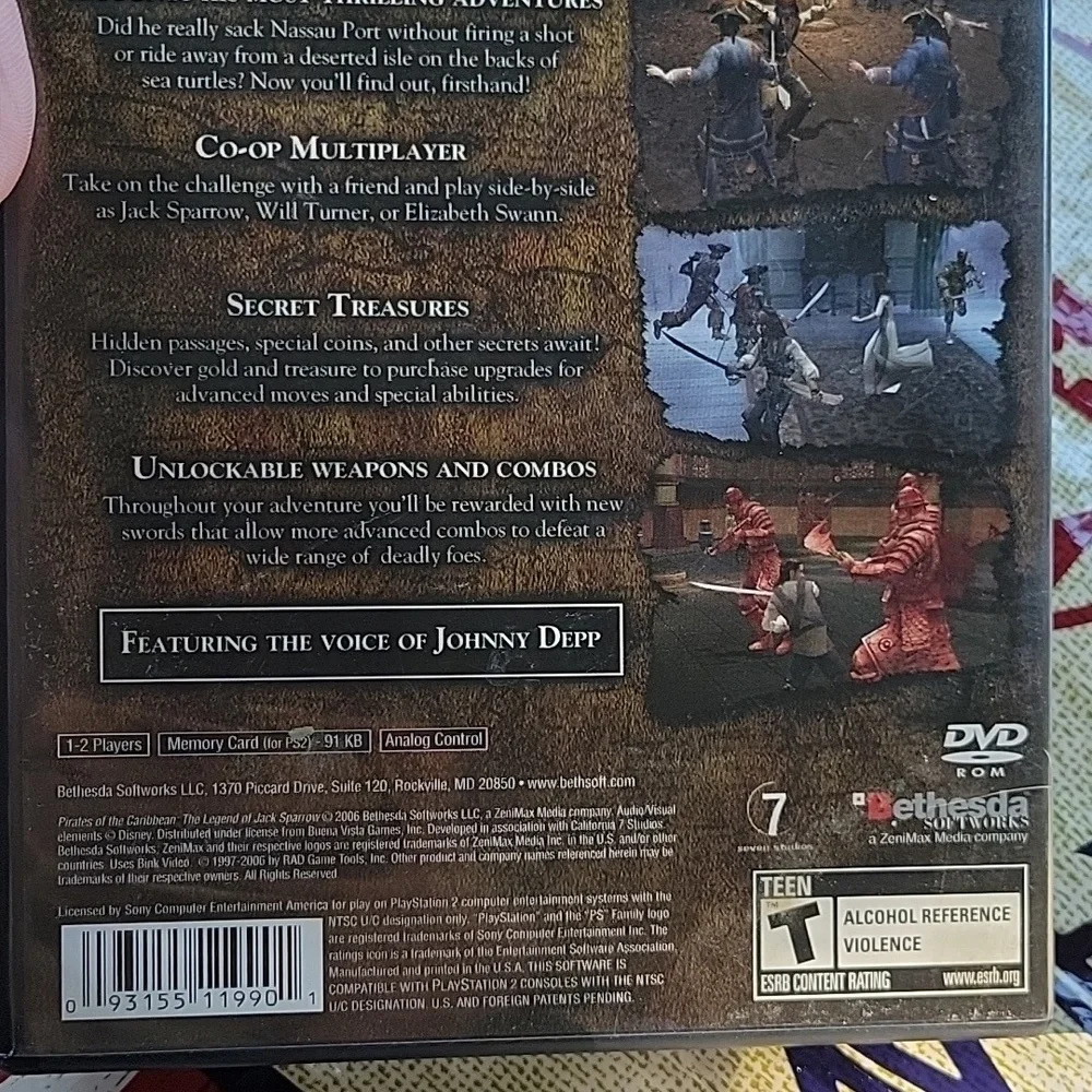 Pirates of the Caribbean: The Legend of Jack Sparrow for the PlayStation 2